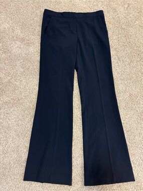 NWT BGBG Maxazria Carla Slim Flare Navy Blue Pants, Size 8